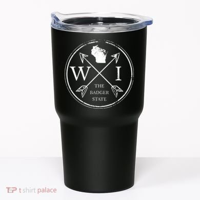 Cute Wisconsin Wi The Badger State Map Wisconsin Tumbler
