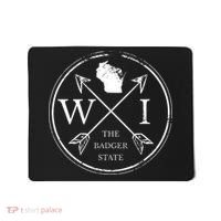 Cute Wisconsin Wi The Badger State Map Wisconsin Mousepad thumb 0