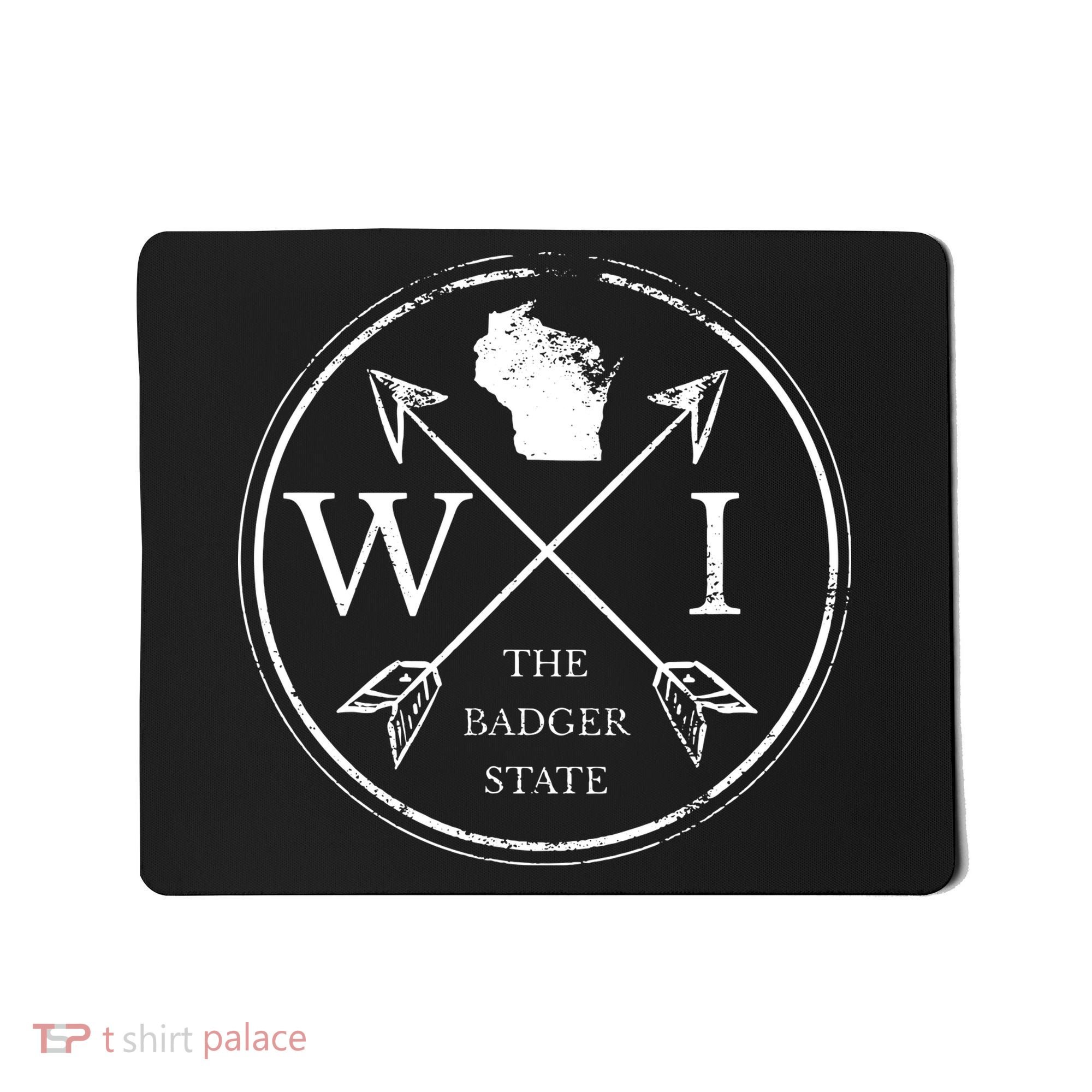 Cute Wisconsin Wi The Badger State Map Wisconsin Mousepad