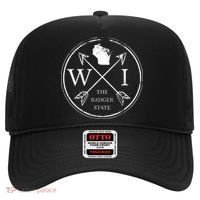 Cute Wisconsin Wi The Badger State Map Wisconsin Hat thumb 0