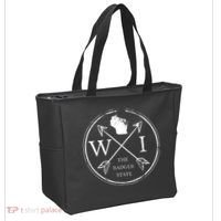 Cute Wisconsin Wi The Badger State Map Wisconsin Tote Bag thumb 2