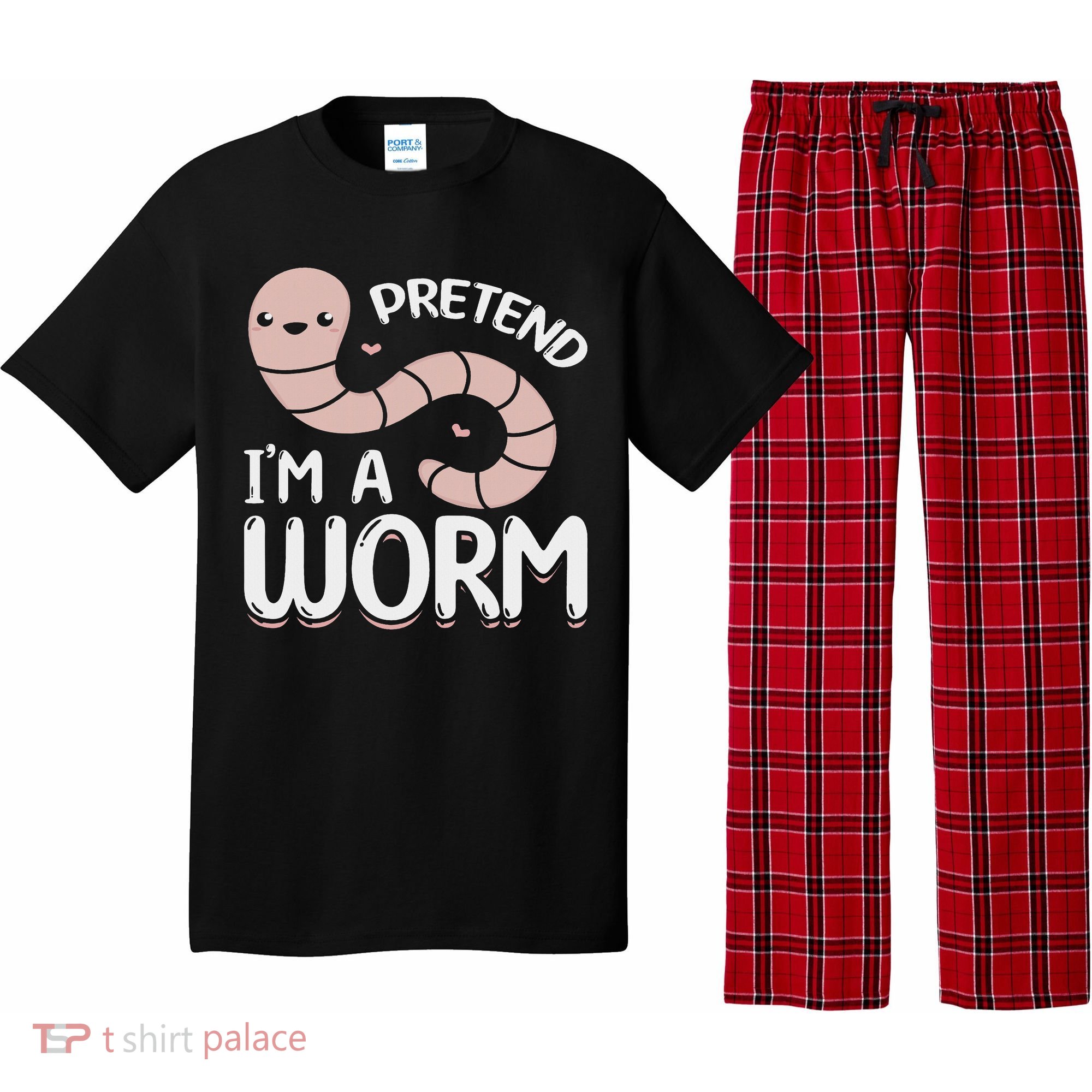 Compost Worms Worm Farmer Worm Lover Pretend I'm A Worm Pajama Set