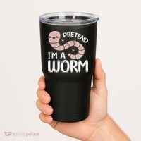 Compost Worms Worm Farmer Worm Lover Pretend I'm A Worm Tumbler thumb 2