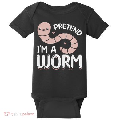 Compost Worms Worm Farmer Worm Lover Pretend I'm A Worm Baby Bodysuit