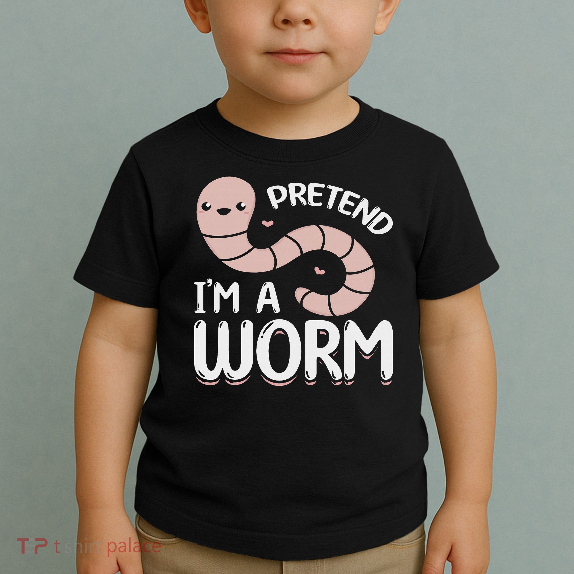 Compost Worms Worm Farmer Worm Lover Pretend I'm A Worm Toddler T-Shirt