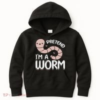 Compost Worms Worm Farmer Worm Lover Pretend I'm A Worm Kids Hoodie thumb 0
