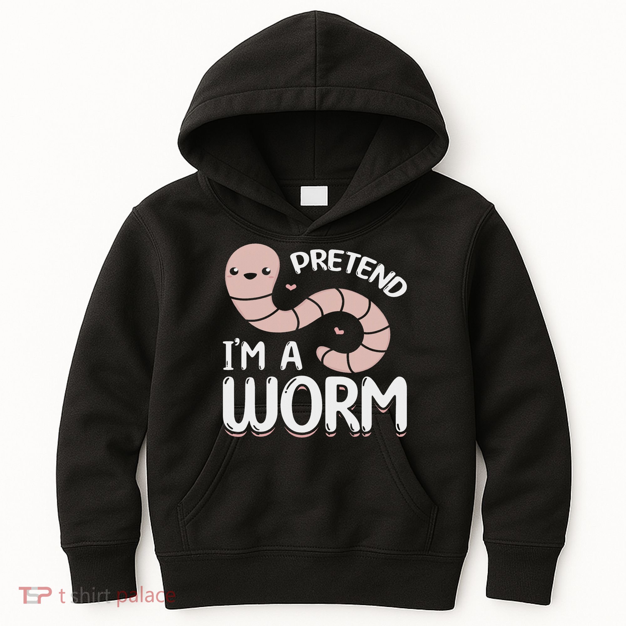 Compost Worms Worm Farmer Worm Lover Pretend I'm A Worm Kids Hoodie