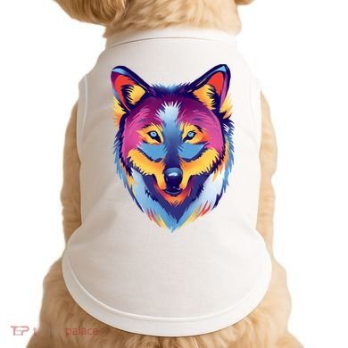 Colorful Wolf Wild Animal Doggie Tank