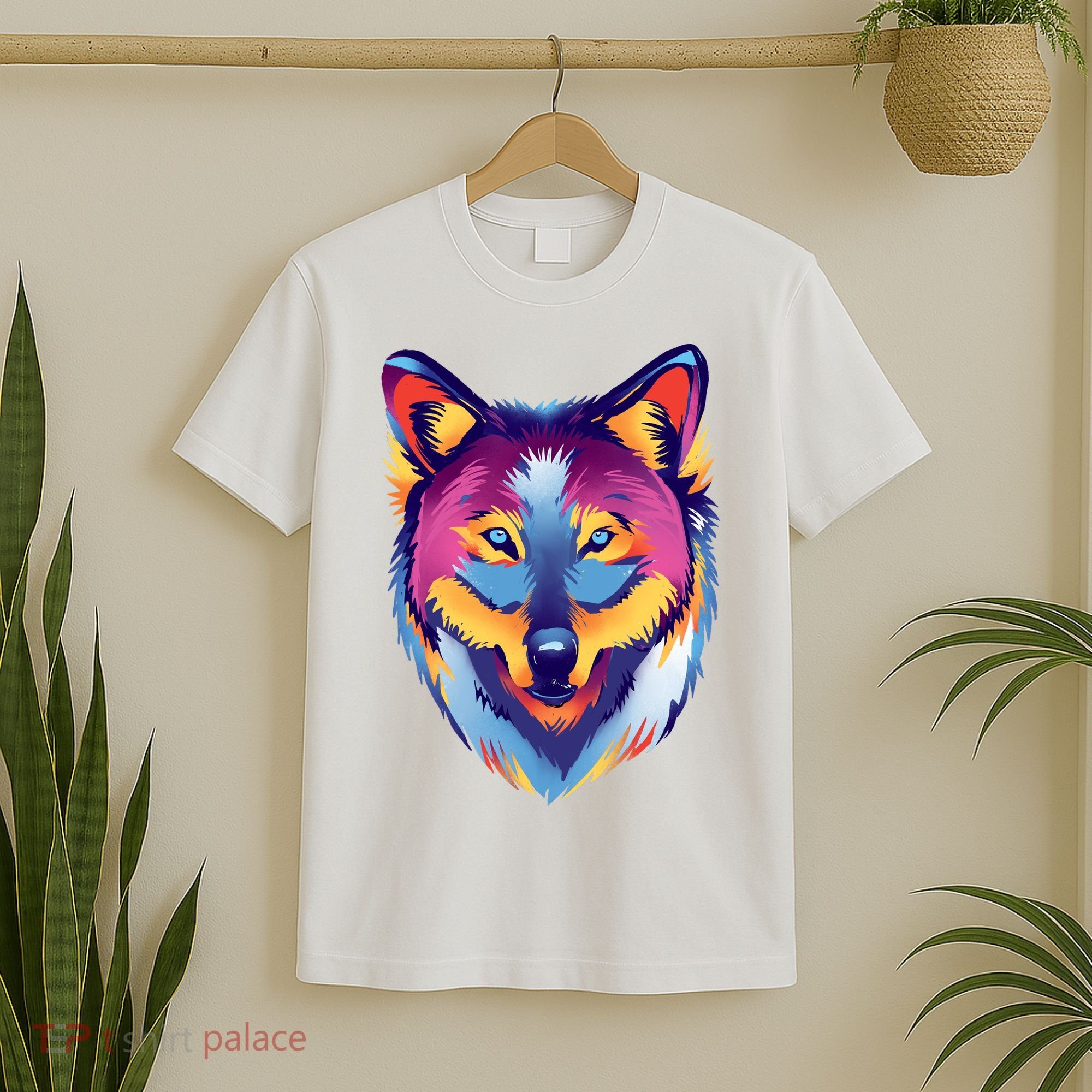 Colorful Wolf Wild Animal T-Shirt