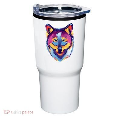 Colorful Wolf Wild Animal Tumbler