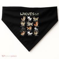 Chibi Wolf Wolves Animals Of The World Wolf Lover USA-Made Doggie Bandana thumb 0