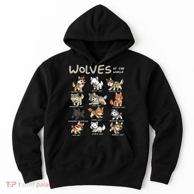 Chibi Wolf Wolves Animals Of The World Wolf Lover Hoodie