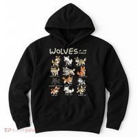 Chibi Wolf Wolves Animals Of The World Wolf Lover Hoodie thumb 0