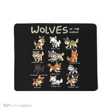Chibi Wolf Wolves Animals Of The World Wolf Lover Mousepad