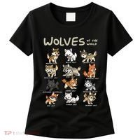 Chibi Wolf Wolves Animals Of The World Wolf Lover Women's T-Shirt thumb 0