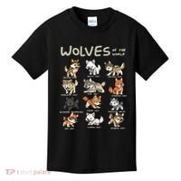 Chibi Wolf Wolves Animals Of The World Wolf Lover Kids T-Shirt thumb 0