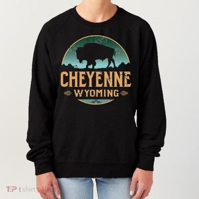 Cheyenne Wyoming WY Buffalo Bison Women's Sweatshirt