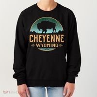 Cheyenne Wyoming WY Buffalo Bison Women's Sweatshirt thumb 0