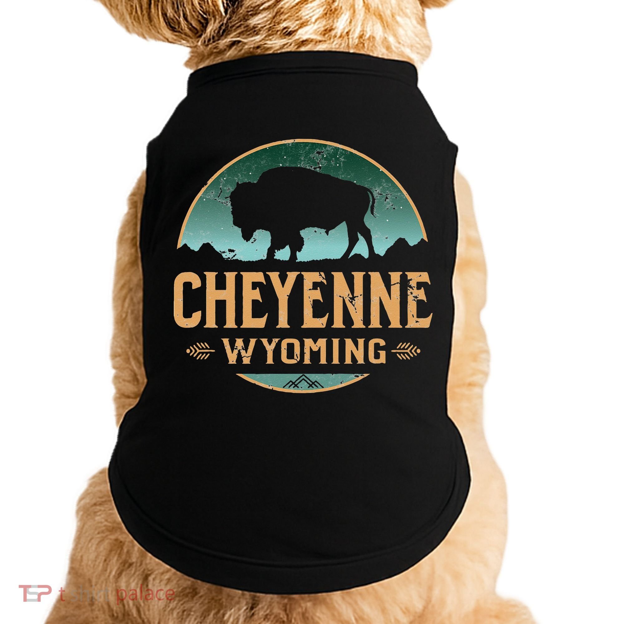Cheyenne Wyoming WY Buffalo Bison Doggie Tank