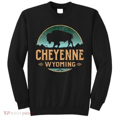 Cheyenne Wyoming WY Buffalo Bison Sweatshirt