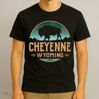 Cheyenne Wyoming WY Buffalo Bison T-Shirt thumb 3