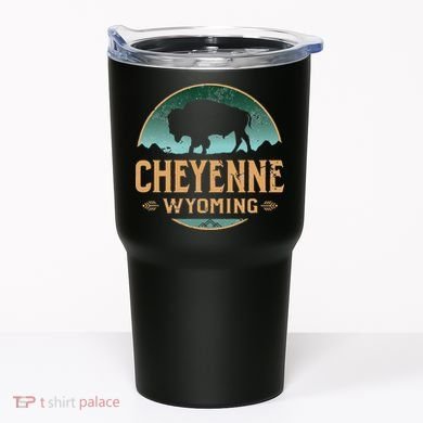 Cheyenne Wyoming WY Buffalo Bison Tumbler