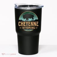 Cheyenne Wyoming WY Buffalo Bison Tumbler thumb 0