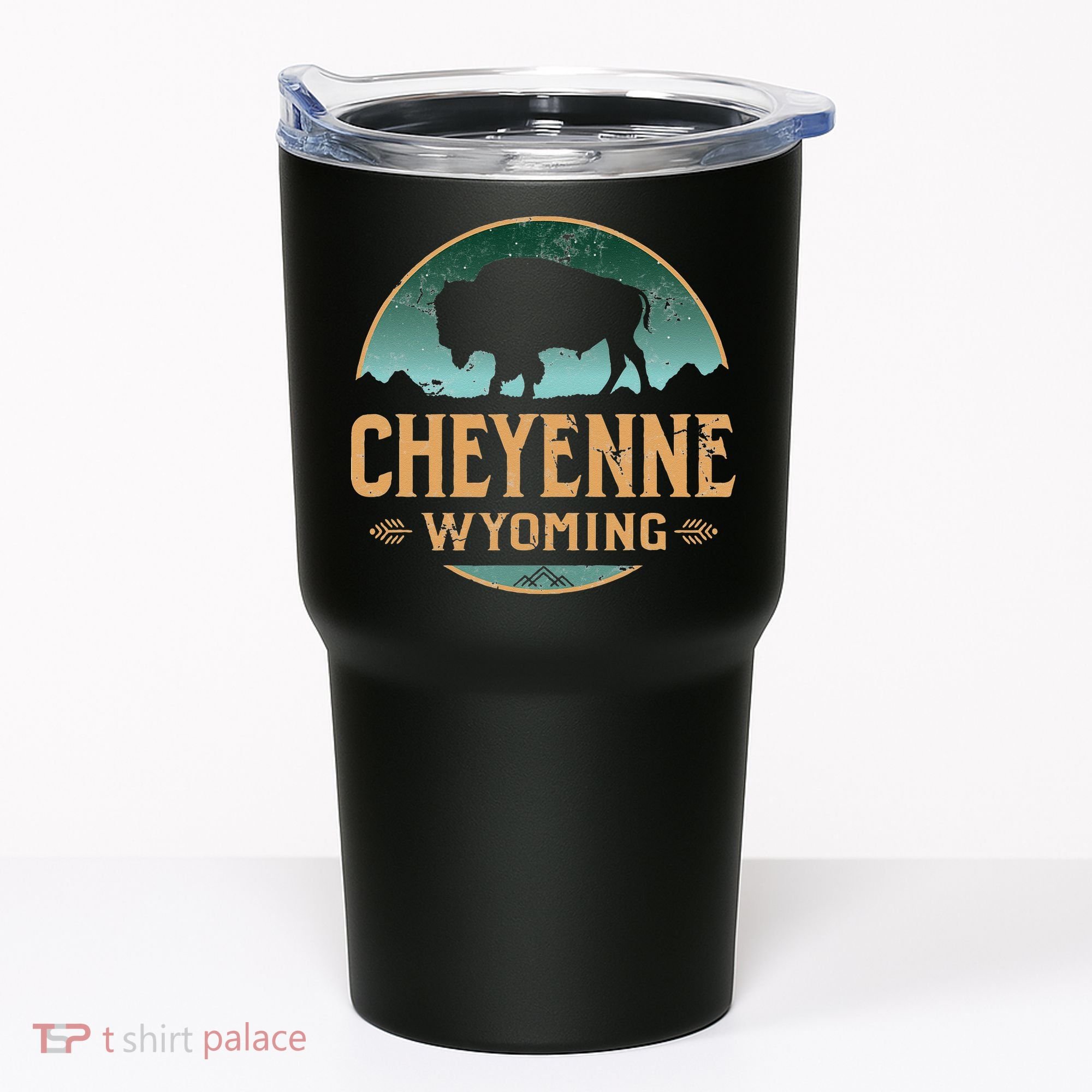 Cheyenne Wyoming WY Buffalo Bison Tumbler
