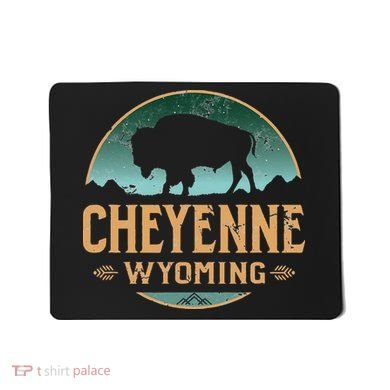 Cheyenne Wyoming WY Buffalo Bison Mousepad