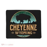 Cheyenne Wyoming WY Buffalo Bison Mousepad thumb 0