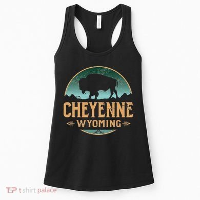 Cheyenne Wyoming WY Buffalo Bison Women's Tank Top