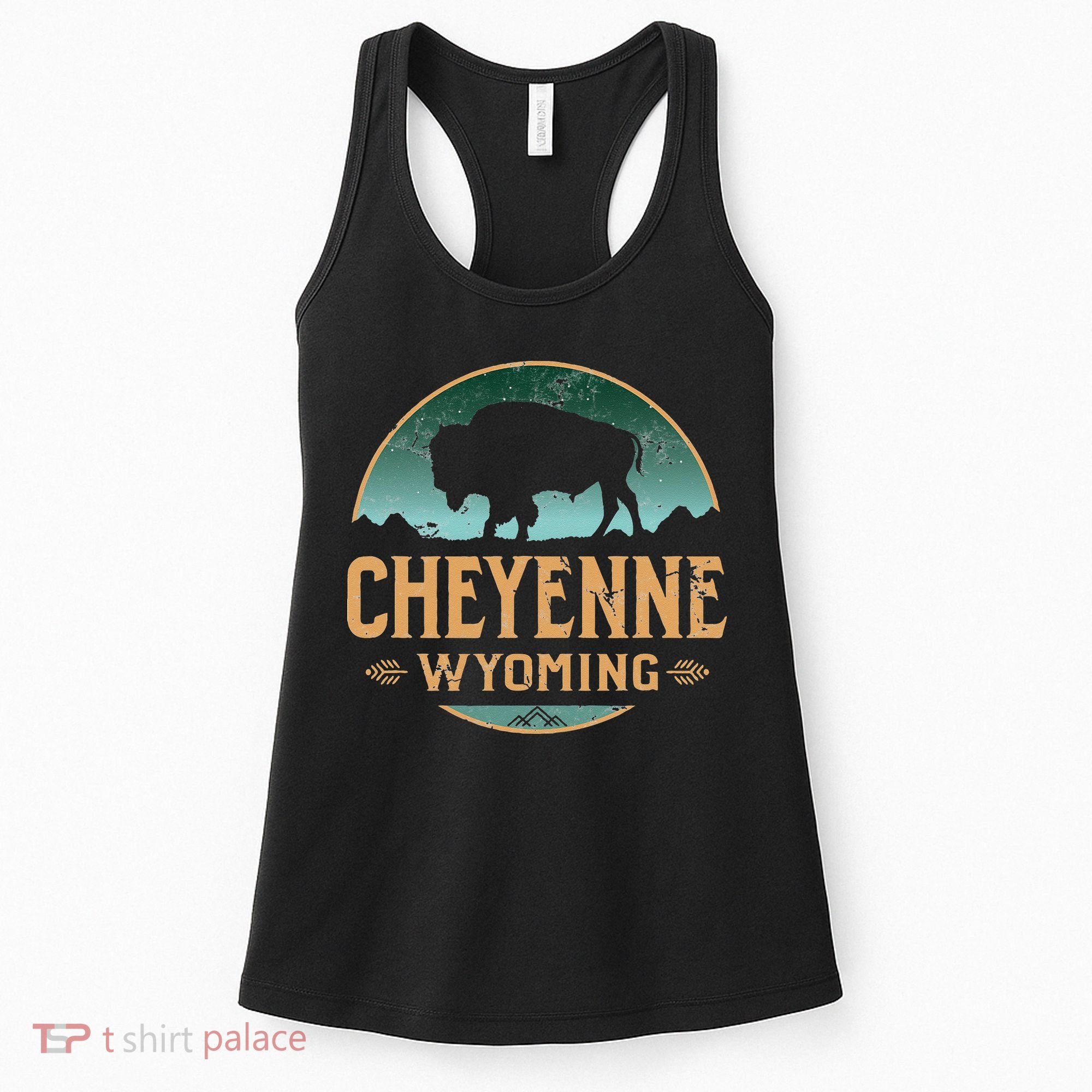 Cheyenne Wyoming WY Buffalo Bison Women's Tank Top