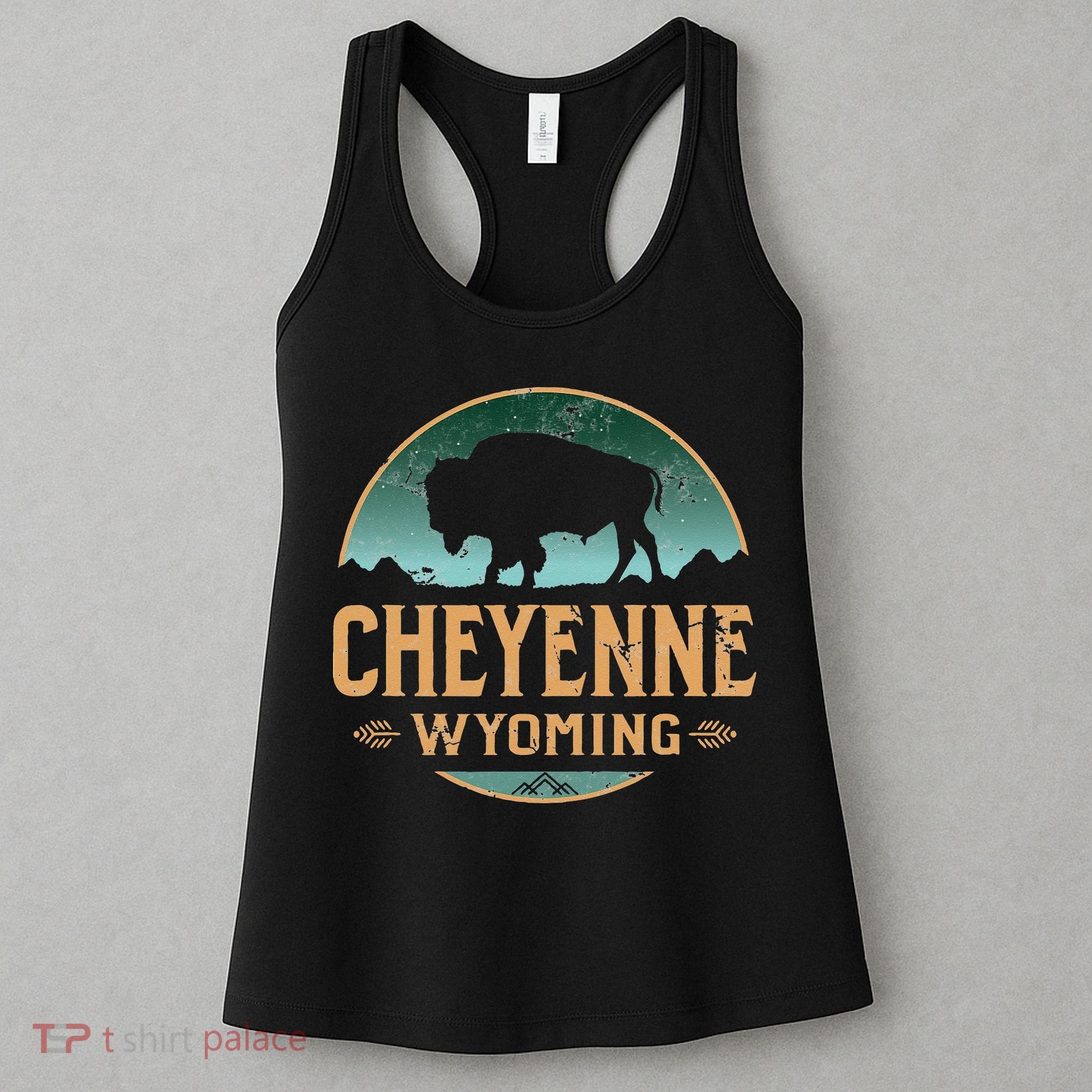 Cheyenne Wyoming WY Buffalo Bison Women's Tank Top