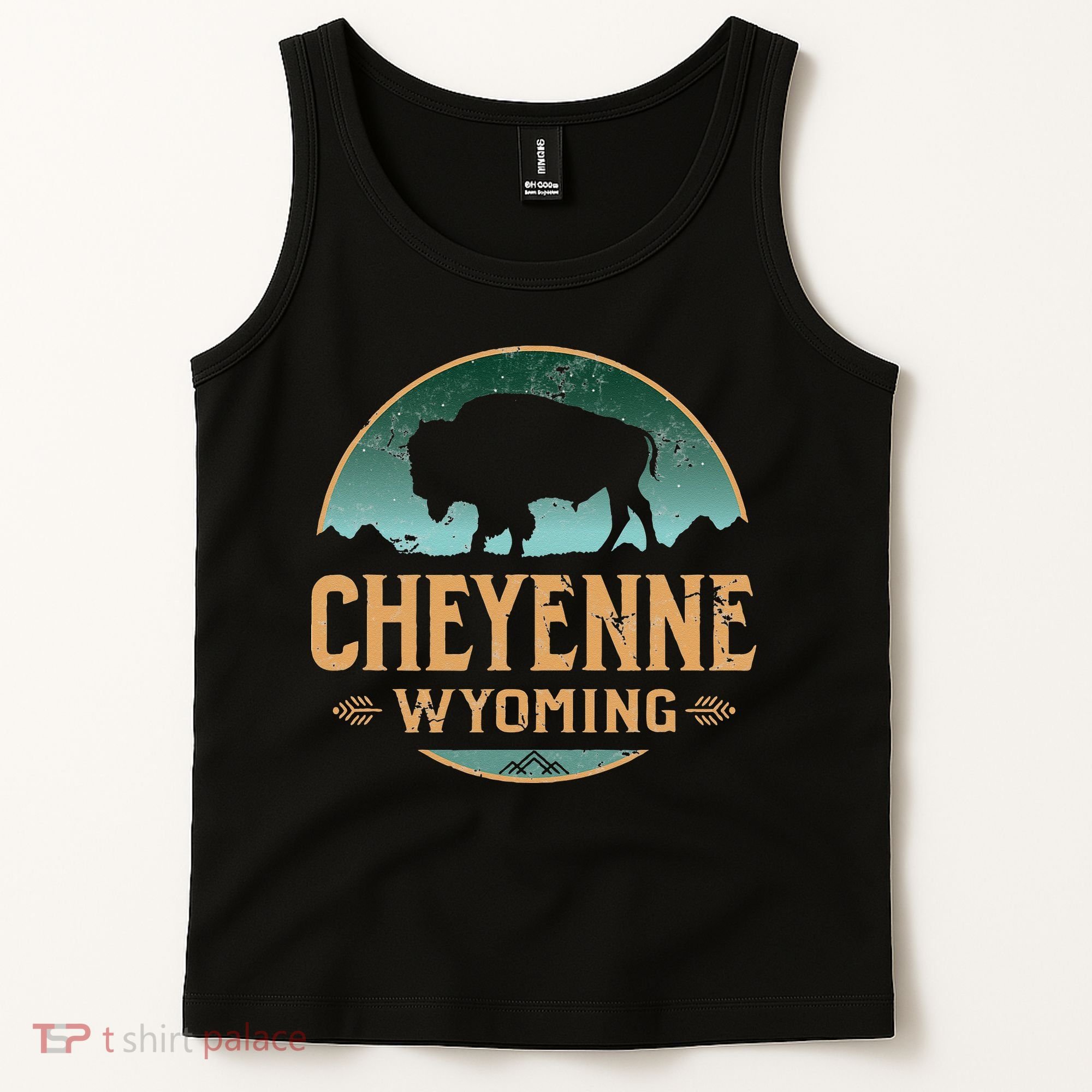 Cheyenne Wyoming WY Buffalo Bison Tank Top