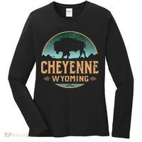 Cheyenne Wyoming WY Buffalo Bison Women's Long Sleeve Shirt thumb 0