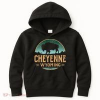 Cheyenne Wyoming WY Buffalo Bison Kids Hoodie thumb 0