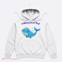 Cute Whale With Sailor Hat Hoodie thumb 0