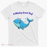 Cute Whale With Sailor Hat T-Shirt thumb 0