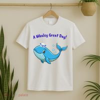 Cute Whale With Sailor Hat T-Shirt thumb 2