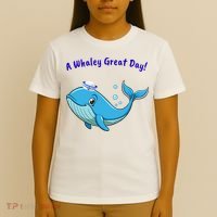 Cute Whale With Sailor Hat T-Shirt thumb 4