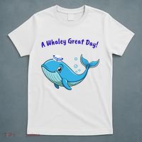 Cute Whale With Sailor Hat T-Shirt thumb 5