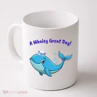 Cute Whale With Sailor Hat Coffee Mug thumb 0
