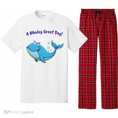 Cute Whale With Sailor Hat Pajama Set