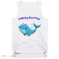 Cute Whale With Sailor Hat Tank Top thumb 0