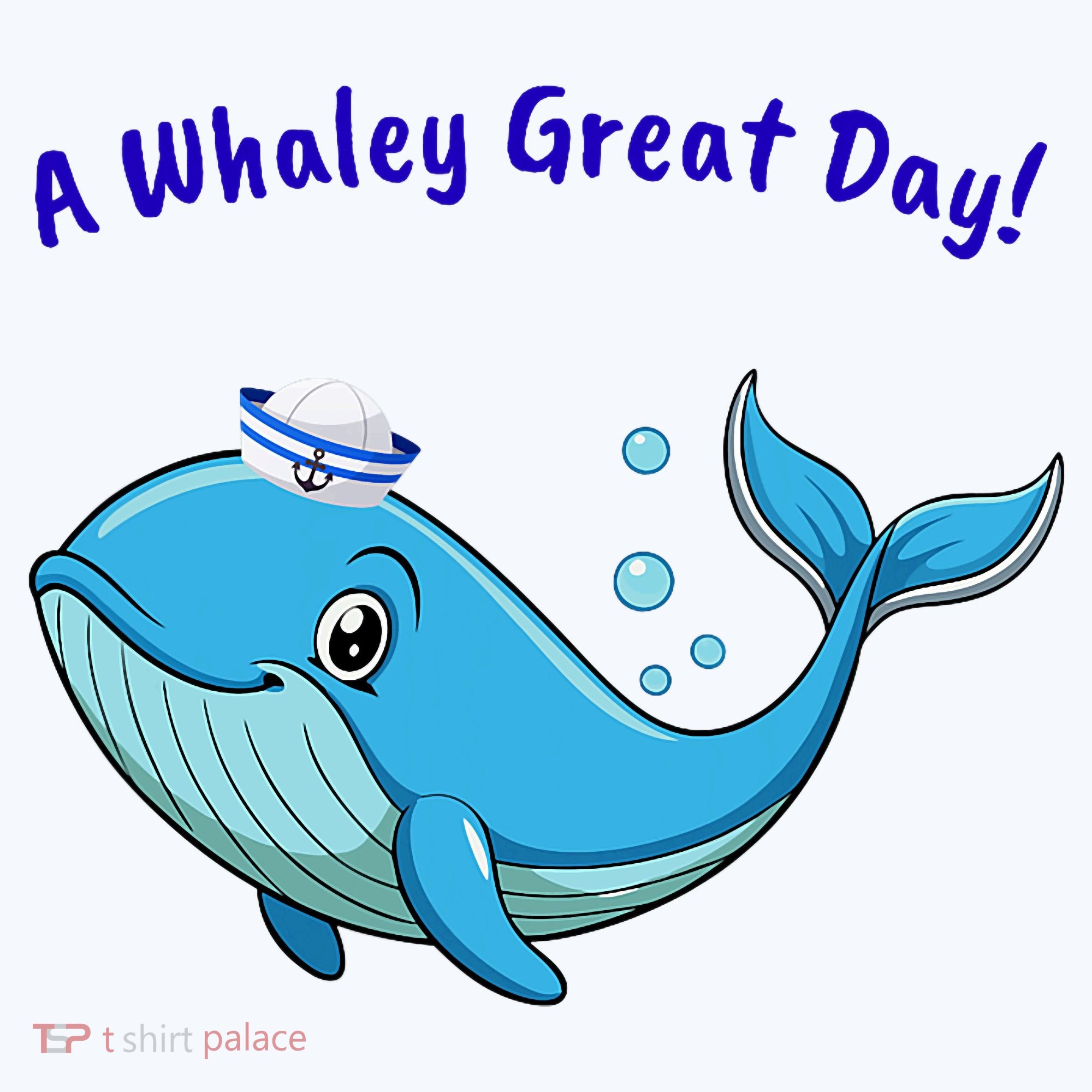 Cute Whale With Sailor Hat Women's T-Shirt