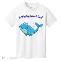 Cute Whale With Sailor Hat Kids T-Shirt thumb 0