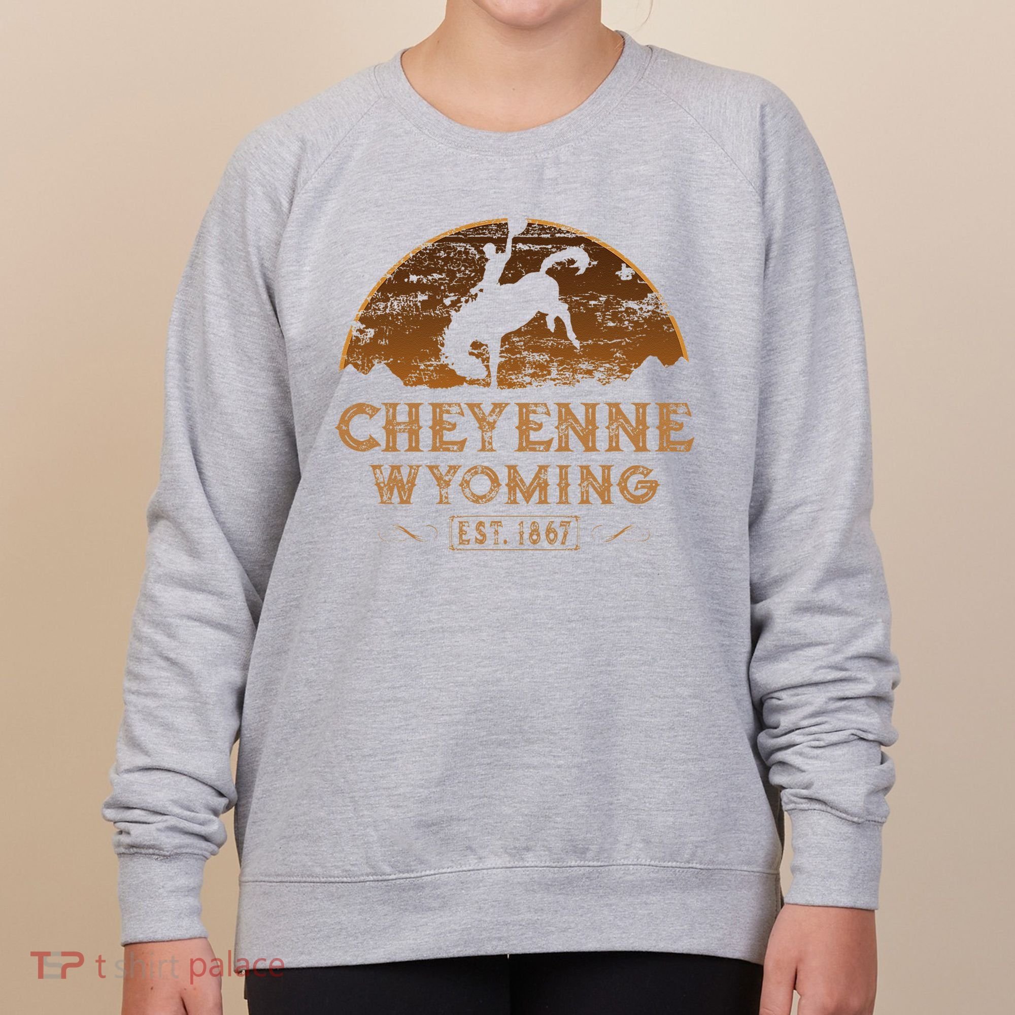 Cheyenne Wyoming WY Rodeo Cowboy Women's Sweatshirt