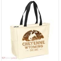 Cheyenne Wyoming WY Rodeo Cowboy Tote Bag thumb 2