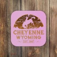 Cheyenne Wyoming WY Rodeo Cowboy Coaster thumb 0