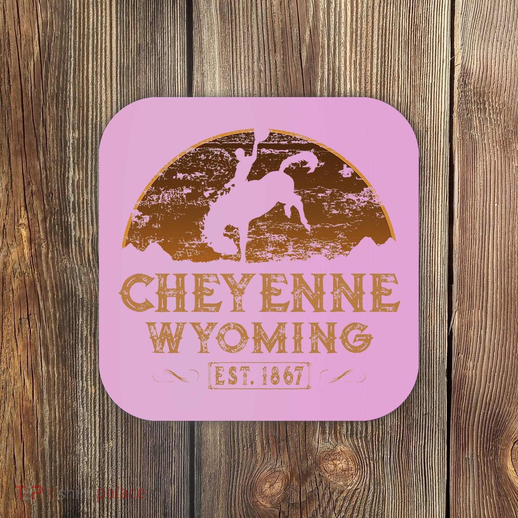 Cheyenne Wyoming WY Rodeo Cowboy Coaster
